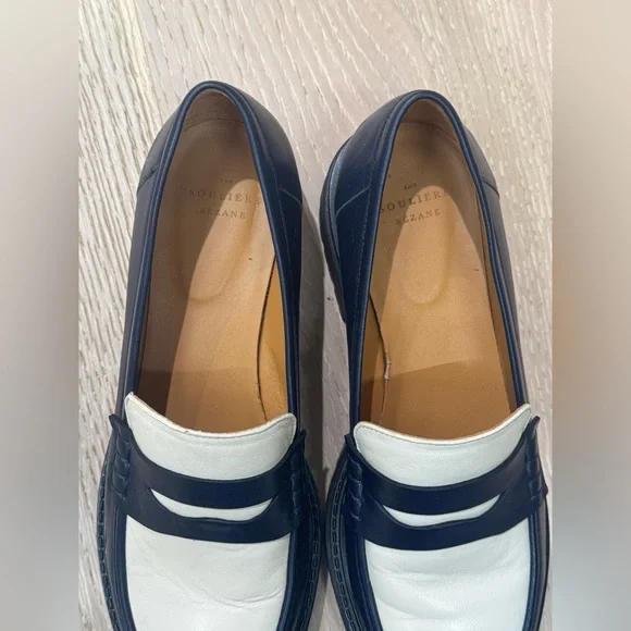Sezane Albane Loafers Multi Denim Blue - Size 9 - Picture 4 of 7